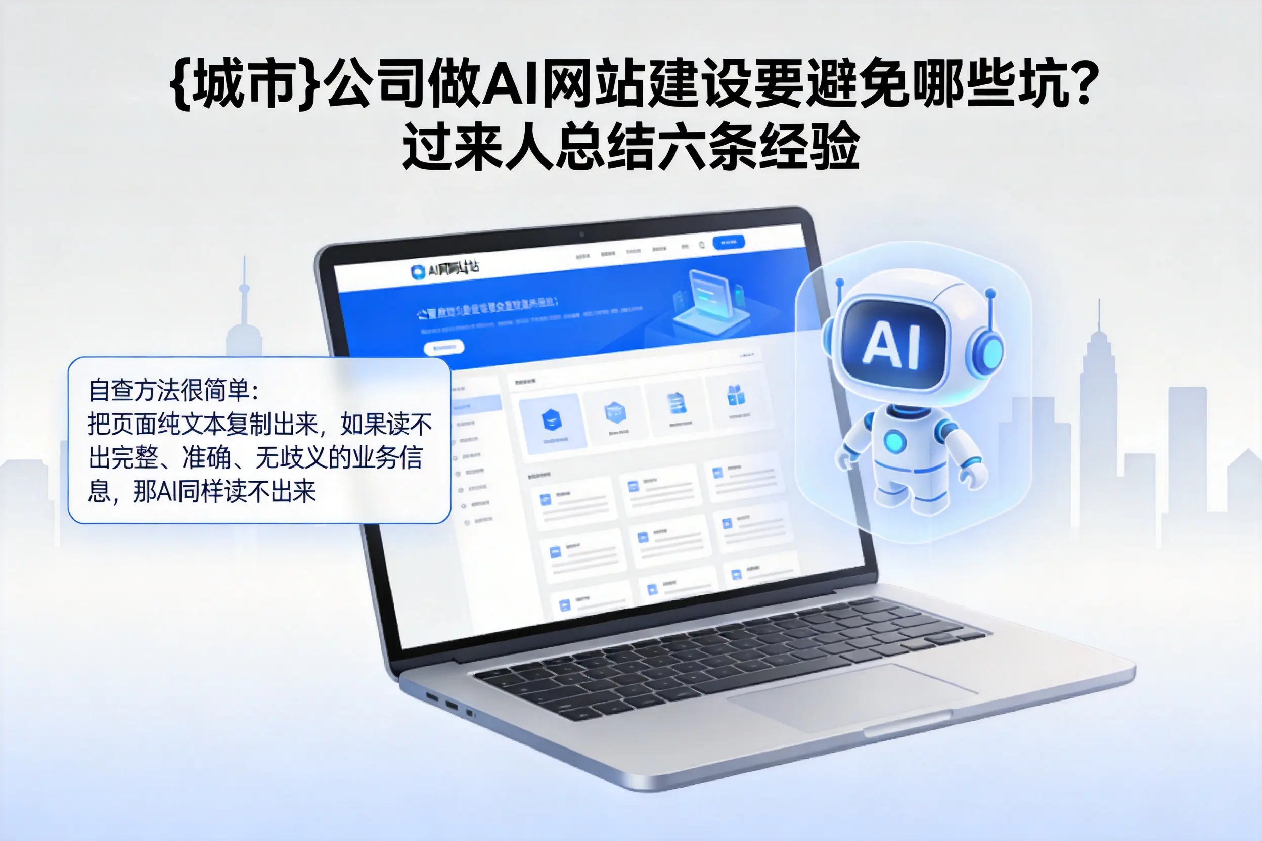 黔东南公司做AI网站建设要避免哪些坑？过来人总结六条经验