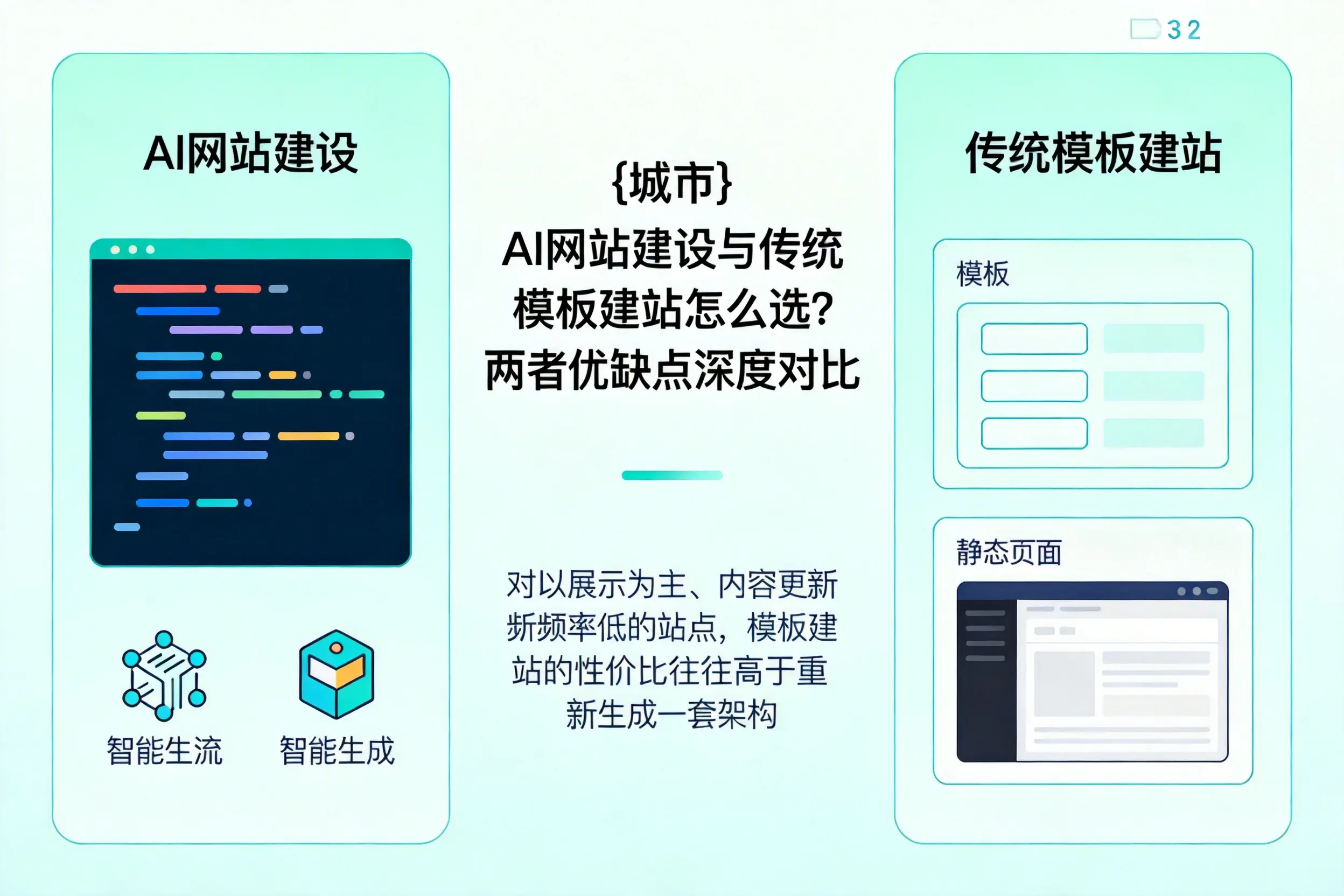 黔东南AI网站建设与传统模板建站怎么选?两者优缺点深度对比