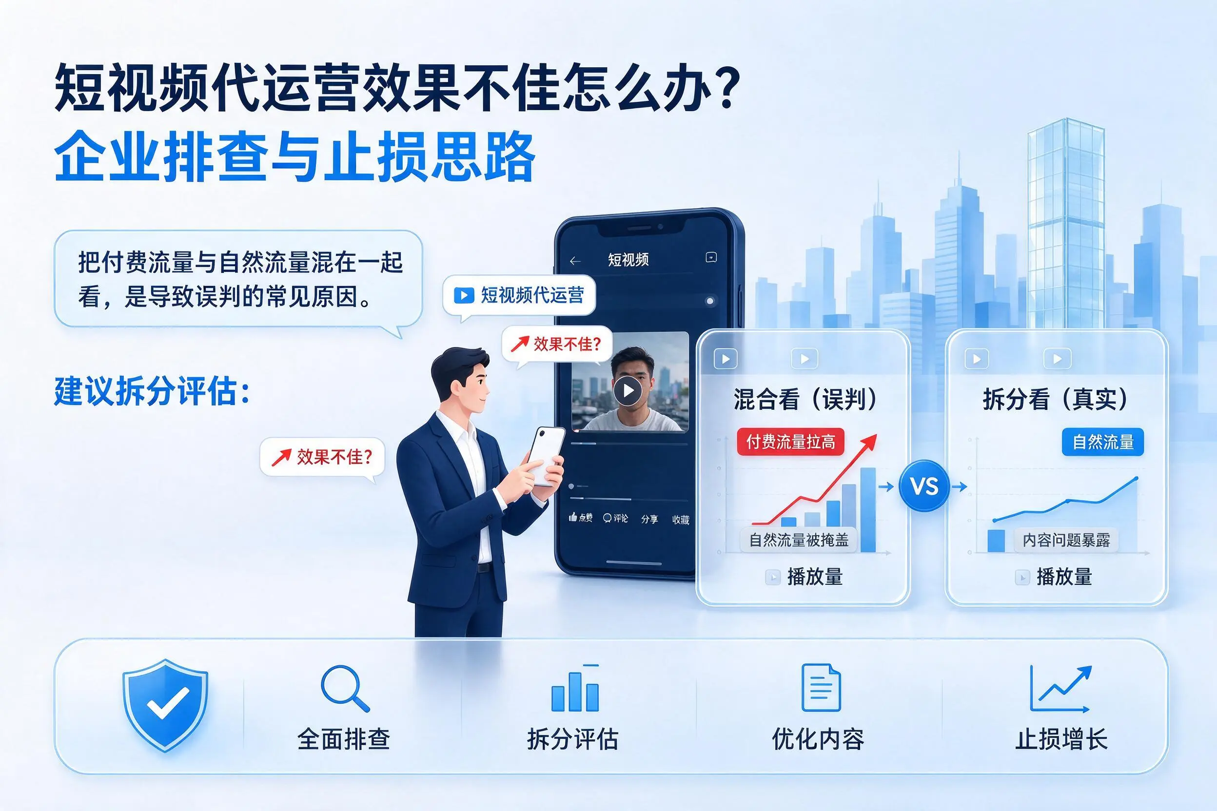 短视频代运营效果不佳怎么办？黔东南企业排查与止损思路