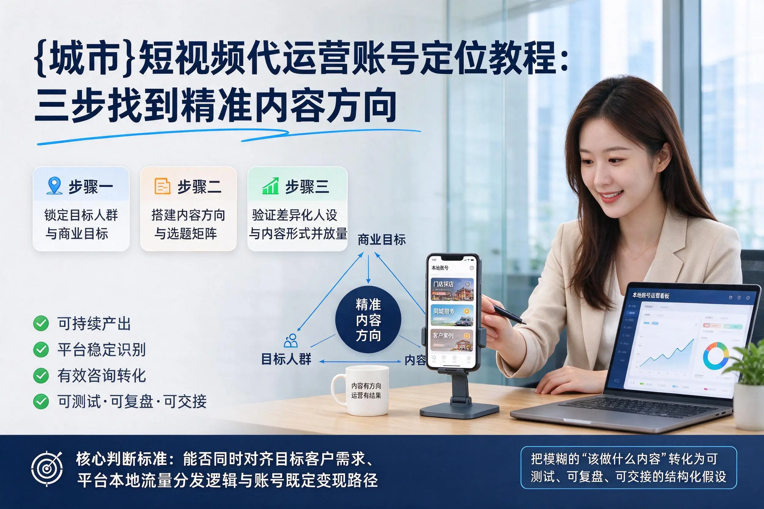 黔东南短视频代运营账号定位教程：三步找到精准内容方向