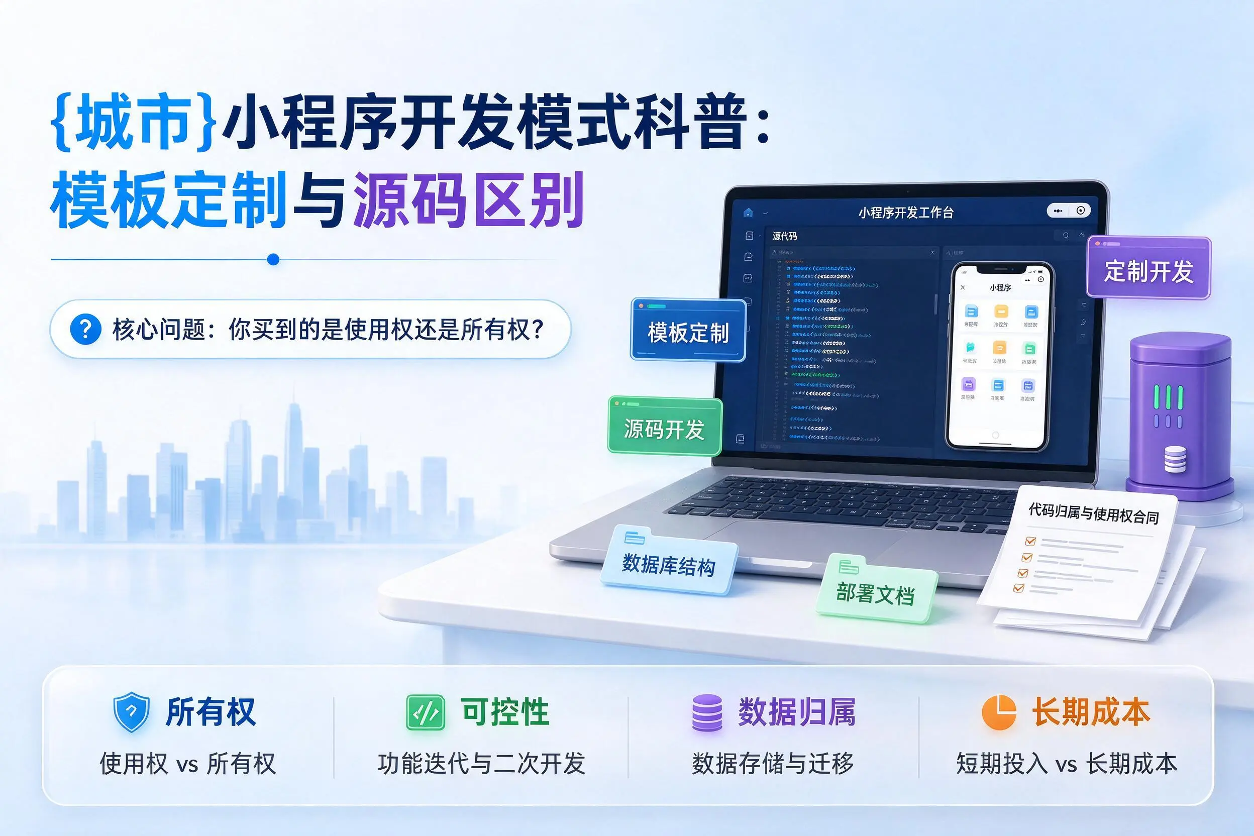 黔东南小程序开发模式科普：模板定制与源码区别