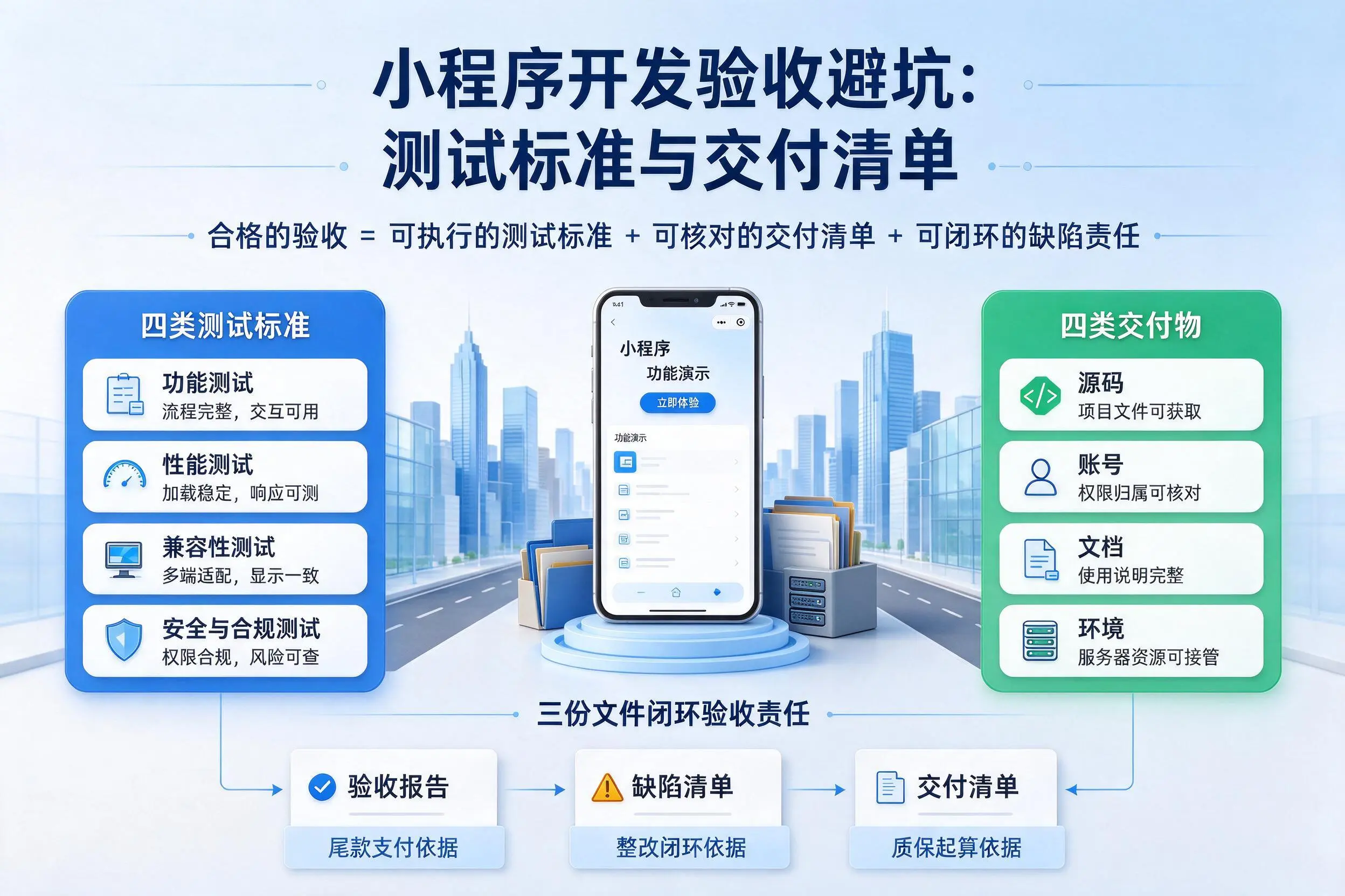 黔东南小程序开发验收避坑：测试标准与交付清单