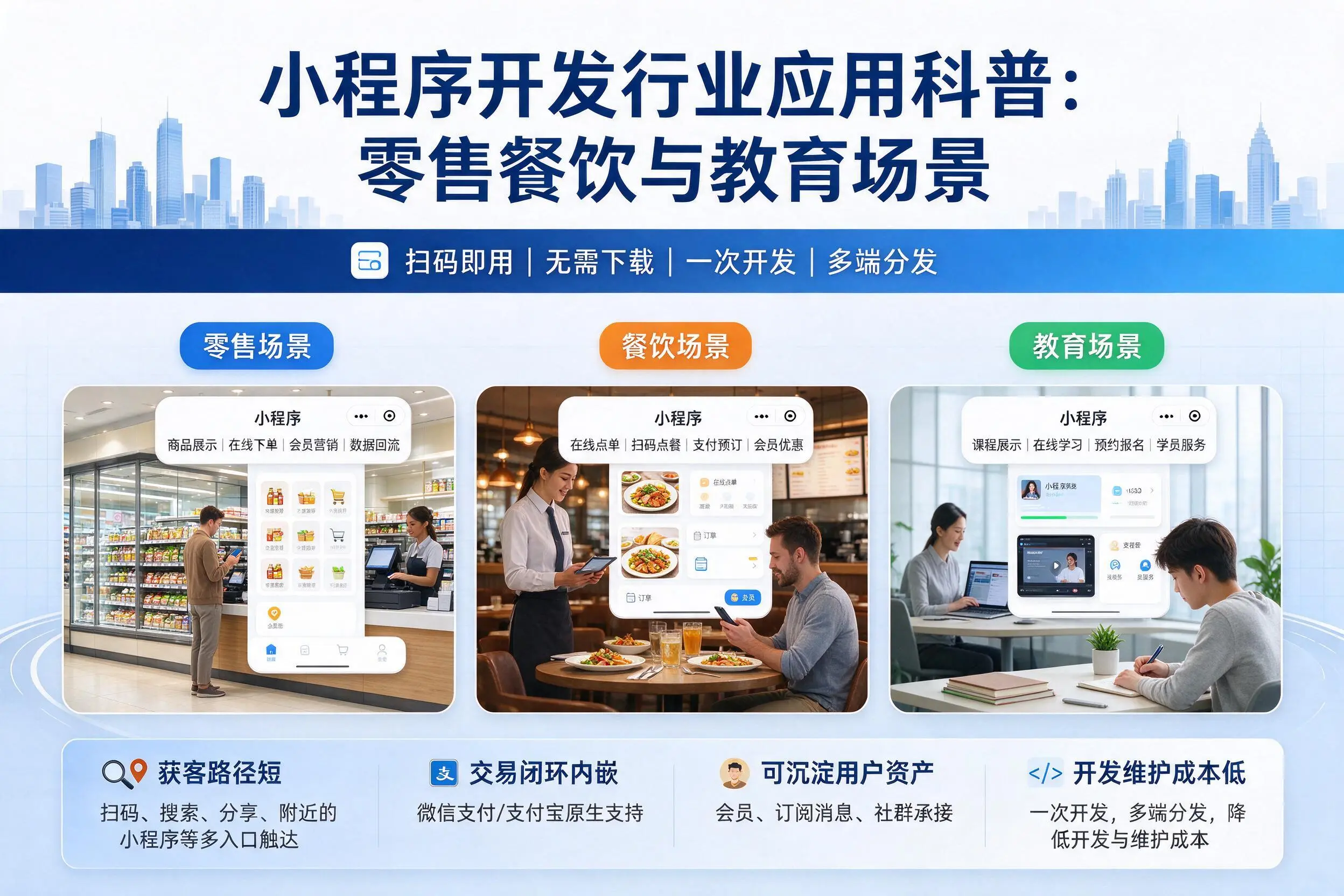黔东南小程序开发行业应用科普：零售餐饮与教育场景