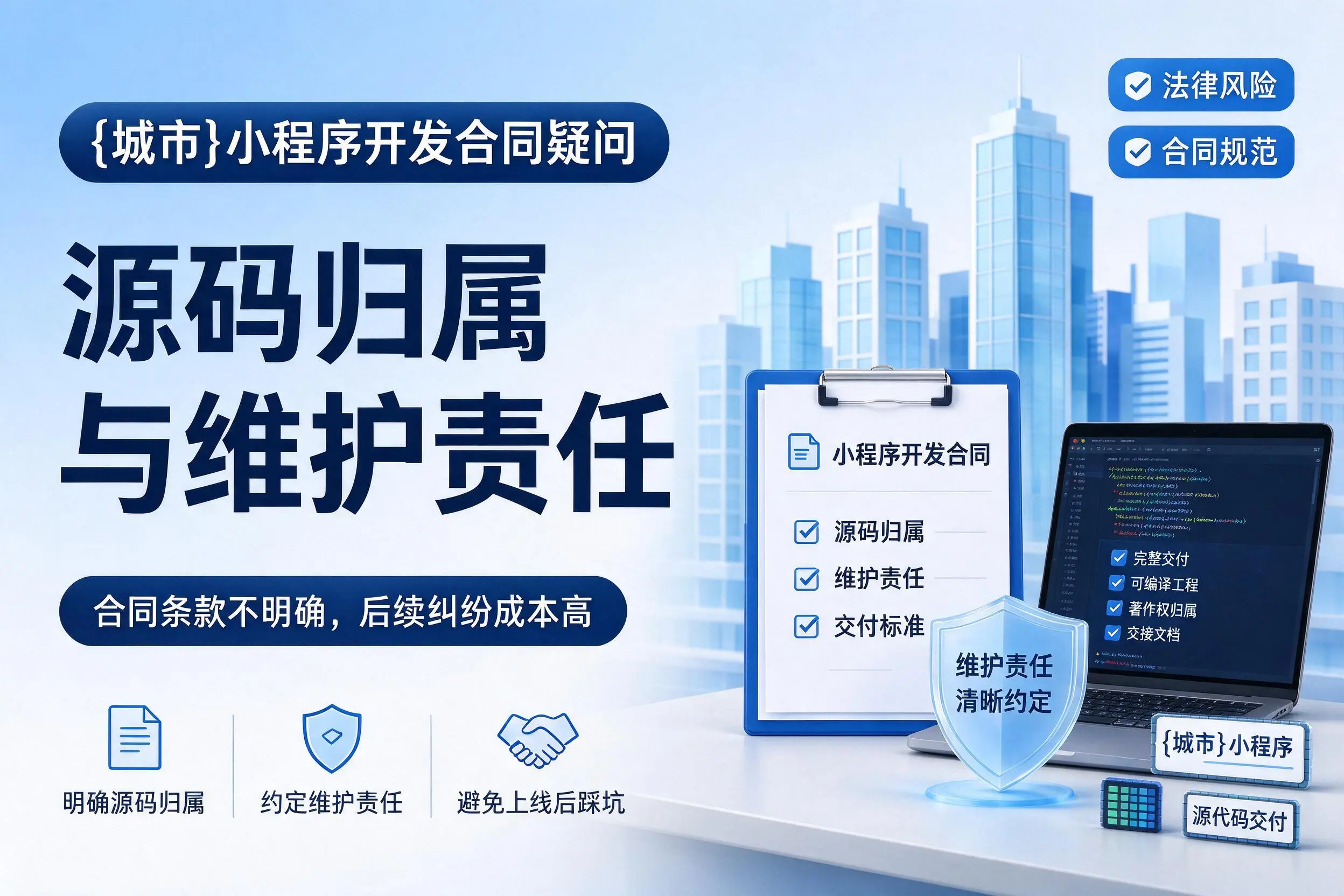 黔东南小程序开发合同疑问：源码归属与维护责任