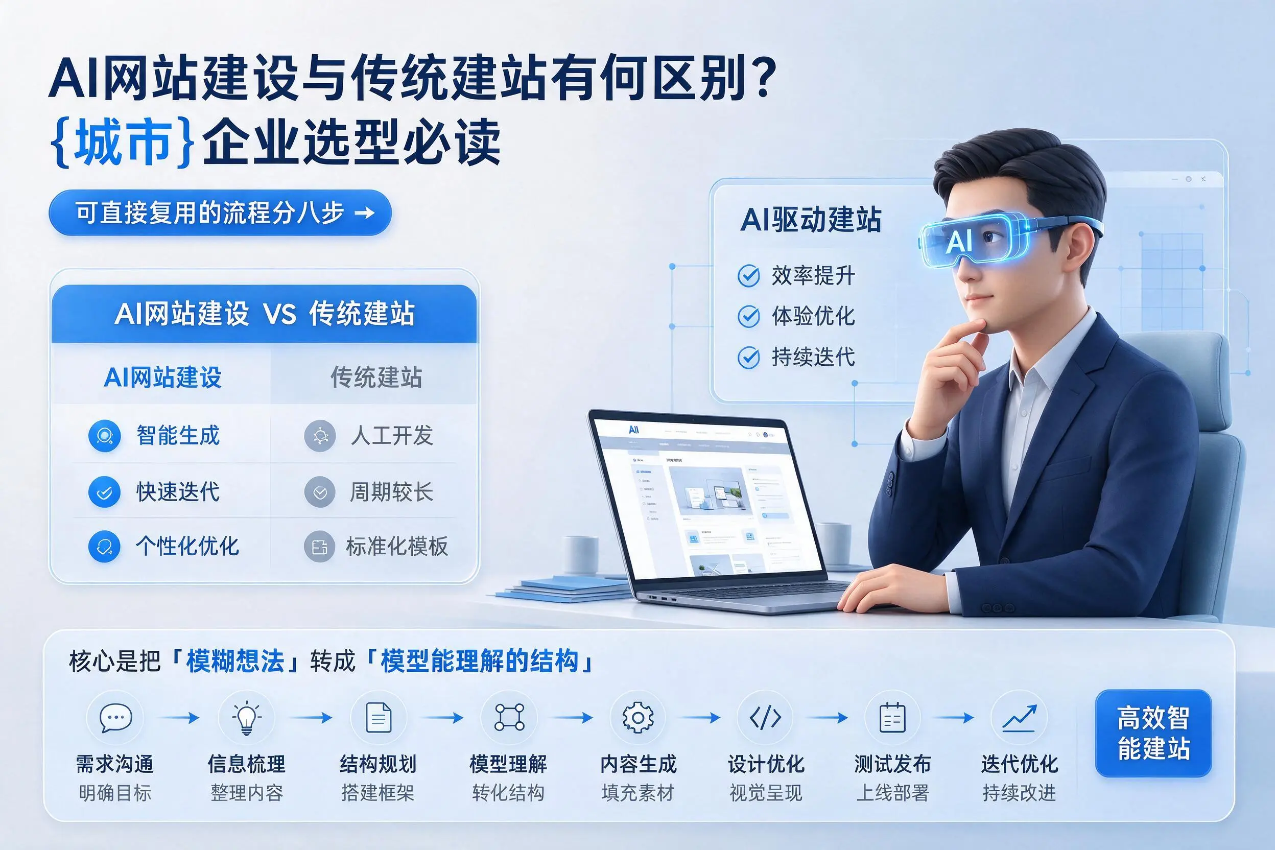 AI网站建设与传统建站有何区别？黔东南企业选型必读