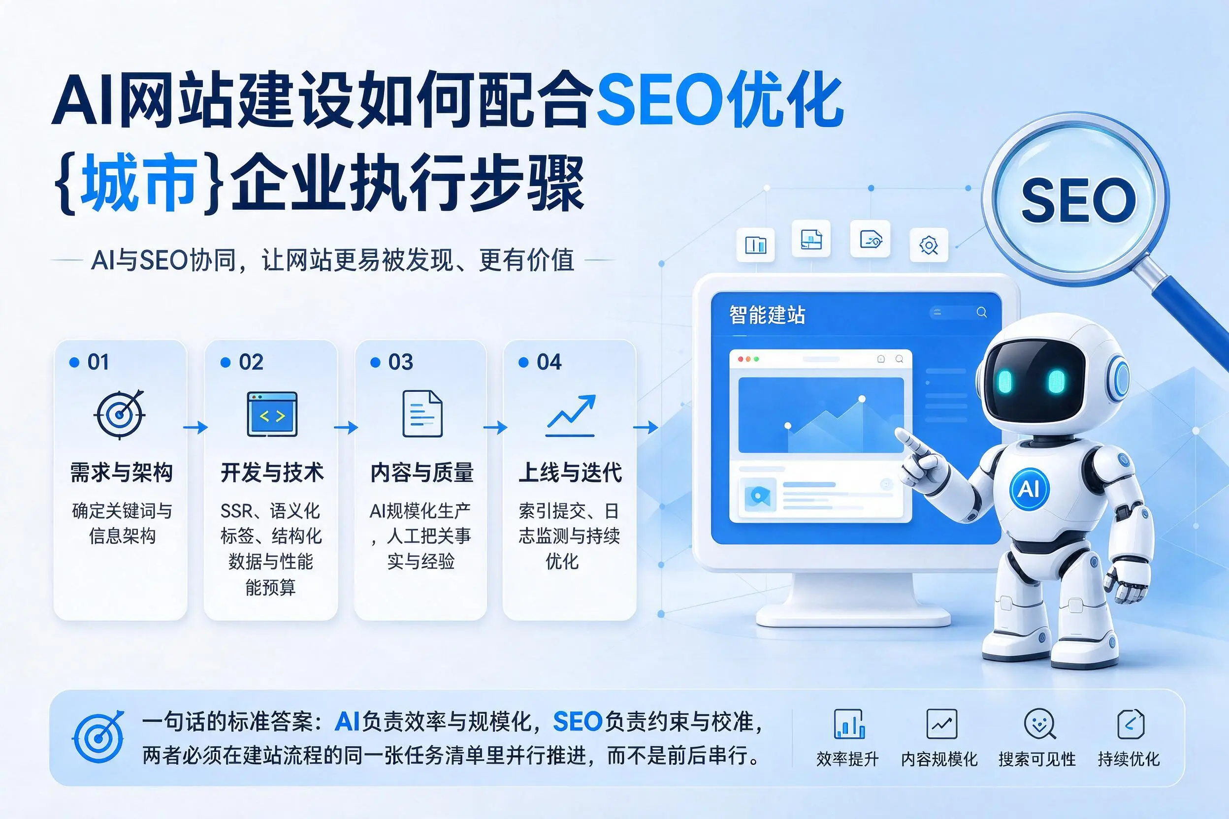 AI网站建设如何配合SEO优化，黔东南企业执行步骤