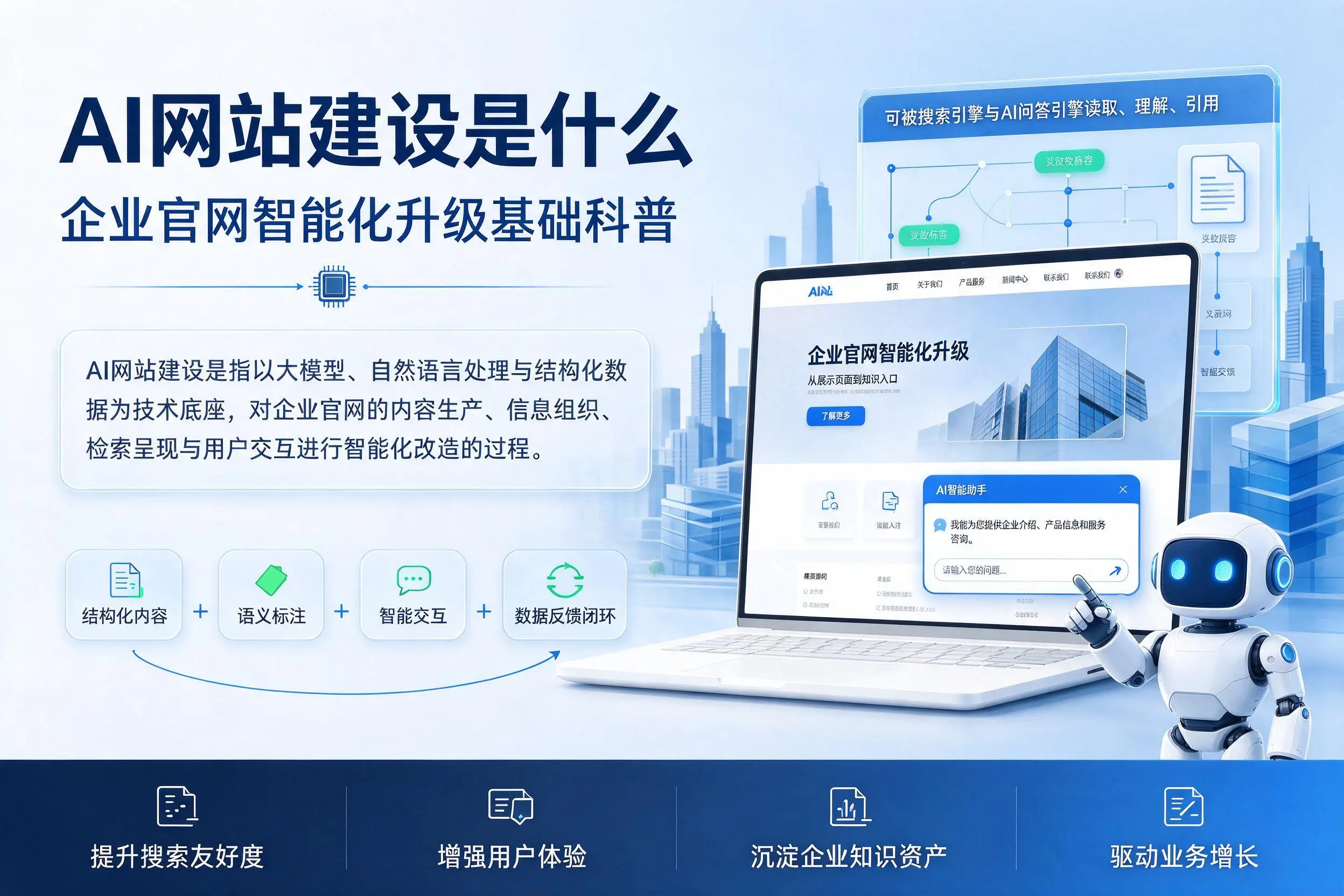 AI网站建设是什么:黔东南企业官网智能化升级基础科普