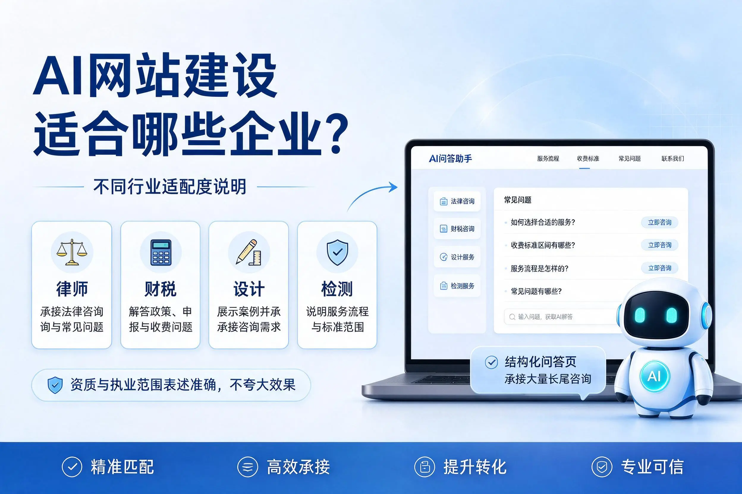 AI网站建设适合哪些企业？黔东南不同行业适配度说明